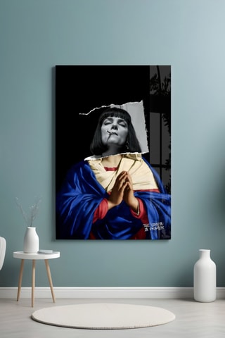 Tableau en verre trempé The Virgin in Prayer