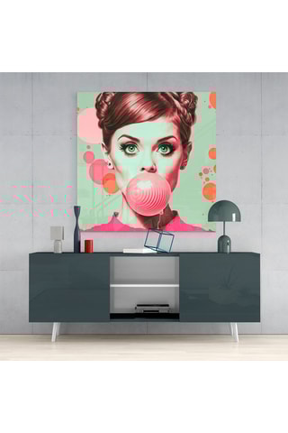 Tableau en verre trempé Audrey Hepburn 