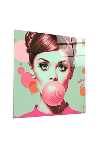 Tableau en verre trempé Audrey Hepburn 