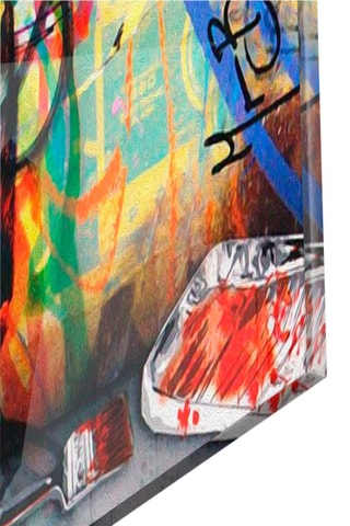 Tableau en verre trempé "Einstein" - Mr. Brainwash - Reproduction