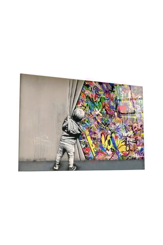 Tableau en verre trempé - Banksy - Reproduction