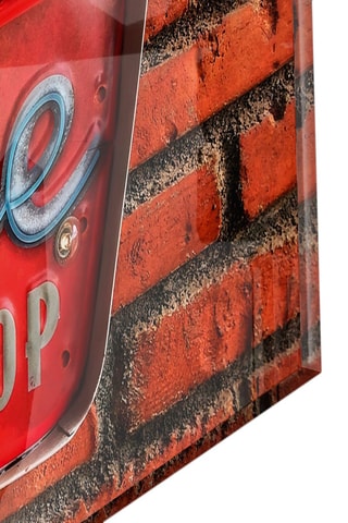 Tableau en verre trempé Hot Coffee 