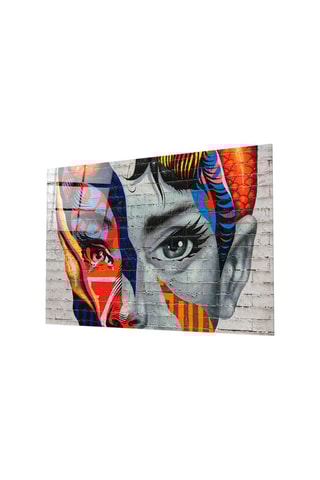 Tableau en verre trempé "Audrey de Mulberry" - Tristan Eaton - Reproduction