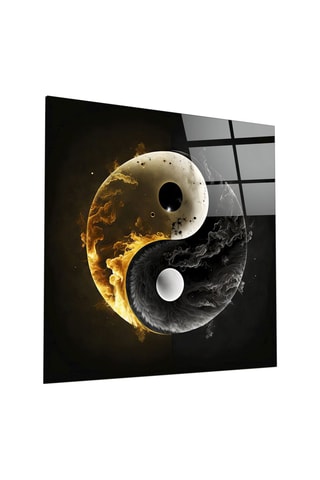 Tableau en verre trempé Ying and Yang Designer's Collection 