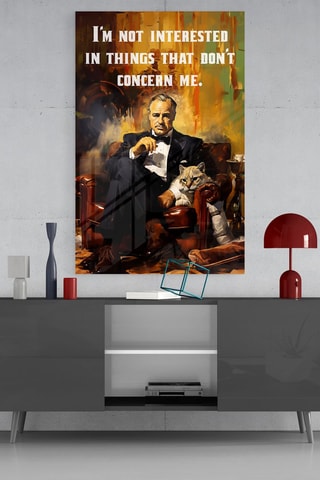 Tableau en verre trempé Le Parrain