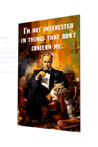 Tableau en verre trempé Le Parrain