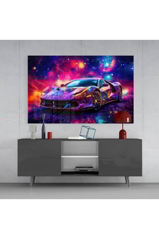 Tableau en verre trempé Ferrari
