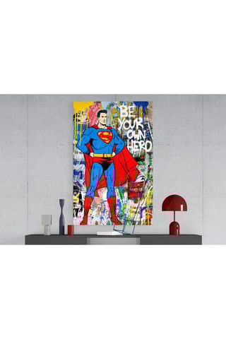 Tableau en verre trempé Superman La Ligue des Justiciers DC Comics