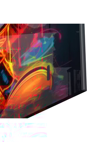 Tableau en verre trempé Neon Mickey Disney