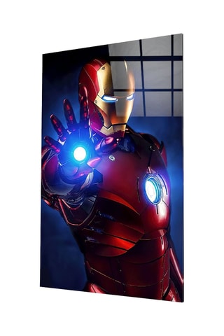 Tableau en verre trempé Iron Man Avengers Marvel