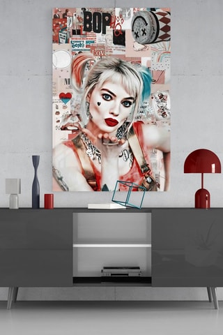 Tableau en verre trempé Harley Quinn DC Comics 