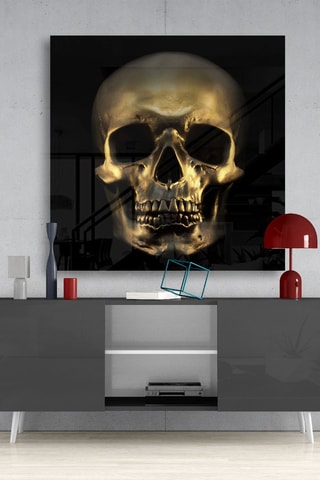 Tableau en verre trempé Skull 