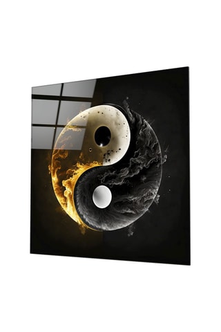 Tableau en verre trempé Ying and Yang Designer's Collection 