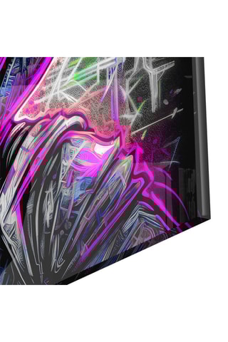 Tableau en verre trempé Neon Mickey Disney