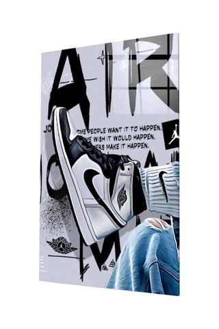 Tableau en verre trempé Air Jordan