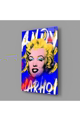 Tableau en verre trempé Andy Warhol and Marilyn Monroe