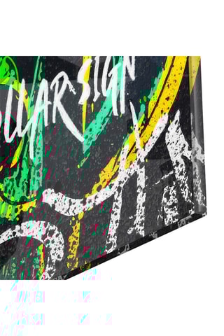 Tableau en verre trempé Andy Warhol and Dollar