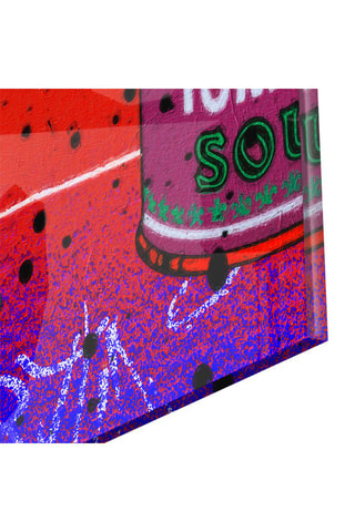 Tableau en verre trempé Andy Warhol and Cans