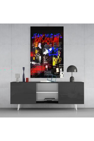Tableau en verre trempé Style of Jean-Michel Basquiat