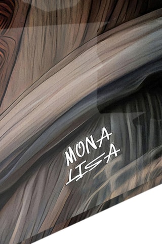 Tableau en verre trempé Mona with Lollipop