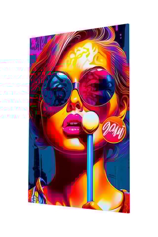 Tableau en verre trempé Stylish Women 