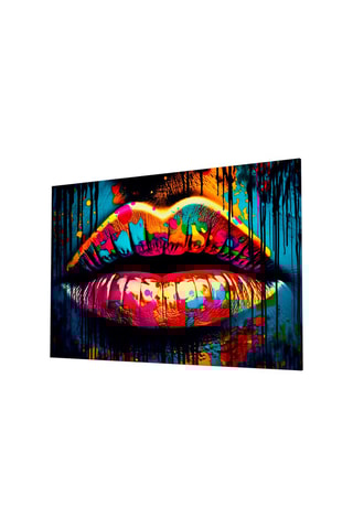 Tableau en verre trempé Lips 