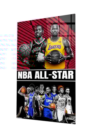 Tableau en verre trempé Joueurs NBA All-Star