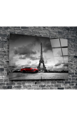 Tableau en verre trempé Vue de la Tour Eiffel