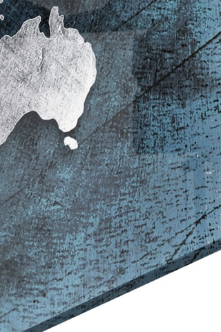 Tableau en verre trempé World Map 