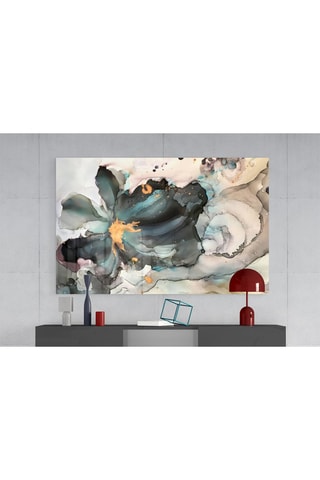 Tableau en verre trempé Marble Flower 