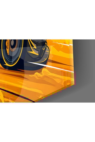 Tableau en verre trempé AMG's Fire 