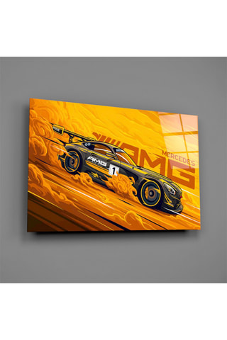 Tableau en verre trempé AMG's Fire 