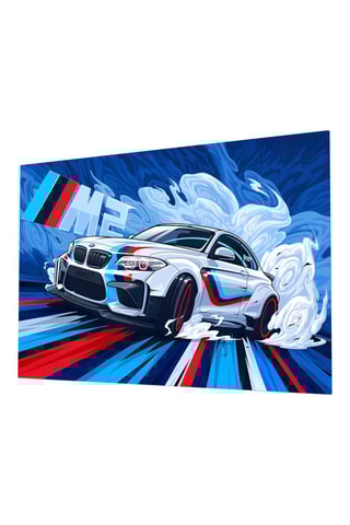 Tableau en verre trempé BMW M2 Dance of Speed 