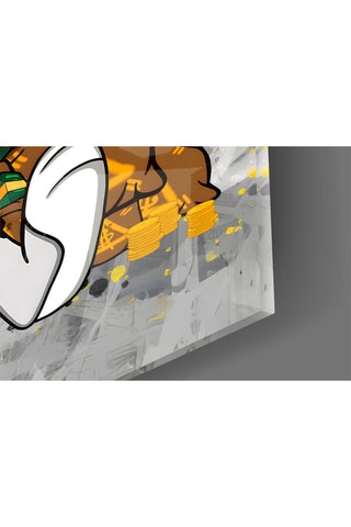 Tableau en verre trempé Bugs Bunny Looney Tunes The Game of Wealth 