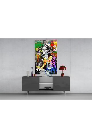Tableau en verre trempé Mona Lisa Pop Art Mayhem 