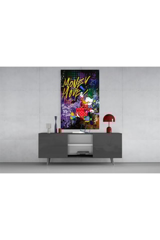 Tableau en verre trempé Donald Disney Money Move 