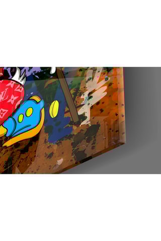 Tableau en verre trempé Donald Disney Money Move 