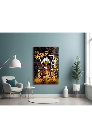 Tableau en verre trempé Owner of the World Urban Billionaire 