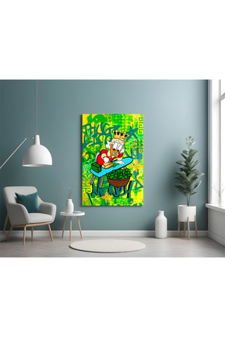 Tableau en verre trempé Scrooge McDuck The Golden Throne 