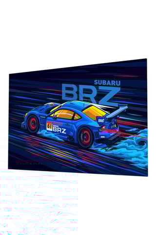 Tableau en verre trempé Subaru BRZ Blue 