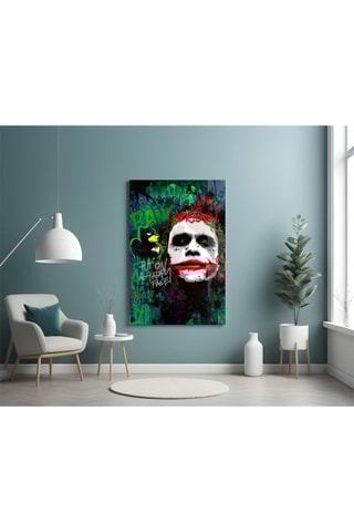 Tableau en verre trempé Joker 