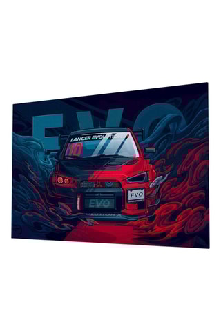 Tableau en verre trempé EVO X Red 