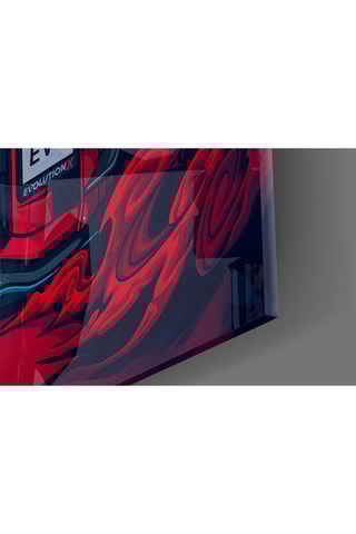 Tableau en verre trempé EVO X Red 