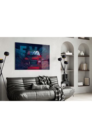 Tableau en verre trempé EVO X Red 