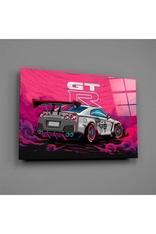 Tableau en verre trempé GT-R Pink 