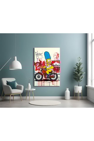 Tableau en verre trempé Homer's Street Art 