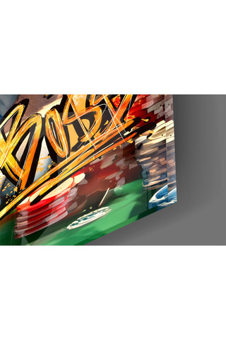 Tableau en verre trempé Scrooge King of Poker 