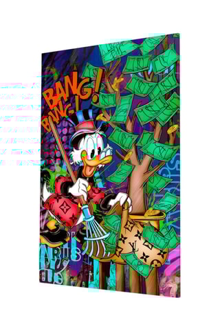 Tableau en verre trempé Scrooge's Cash Harvest 