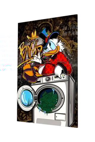 Tableau en verre trempé Scrooge's Money Laundering 