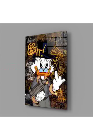 Tableau en verre trempé The Rebel Face of Scrooge 